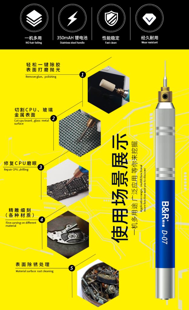 B&R Smart speed control grinding pen D-07