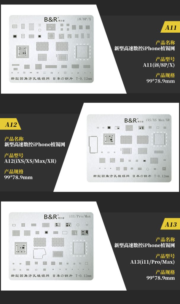 博尔睿新型高速数控iPhone植锡钢网